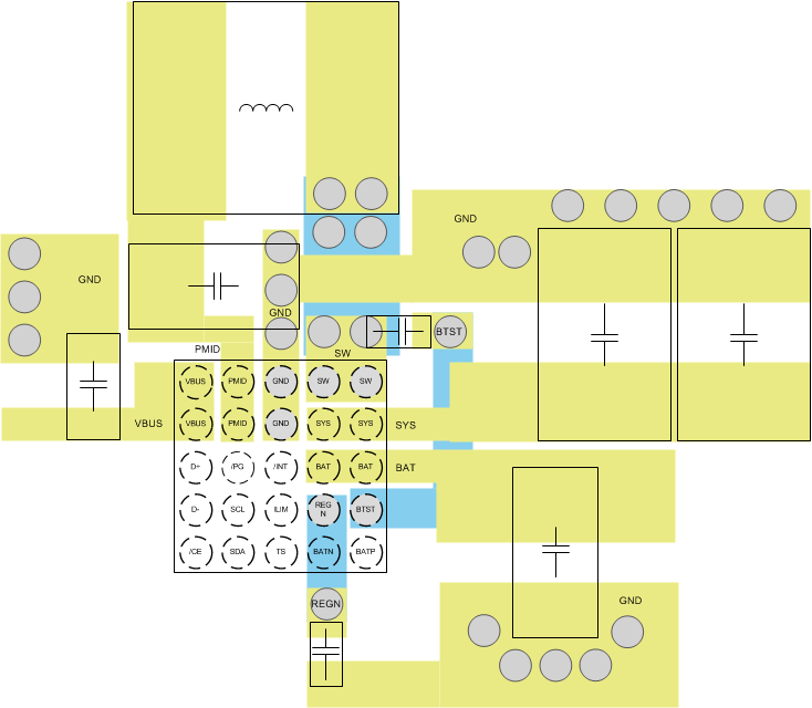 BQ25882 slvse40_pcb_layout_example.gif