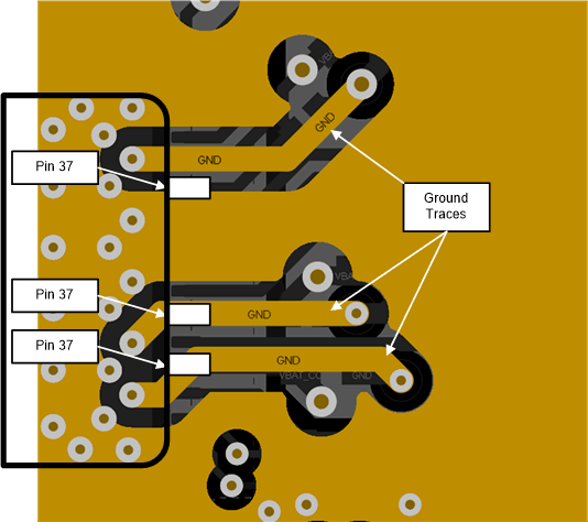 CC3235S CC3235SF Ground Returns for Input Capacitors