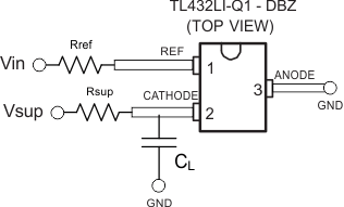 TL431LI-Q1 TL432LI-Q1 layout_slvsdq6.gif