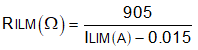 TPS2596 Equation-ILIM.gif