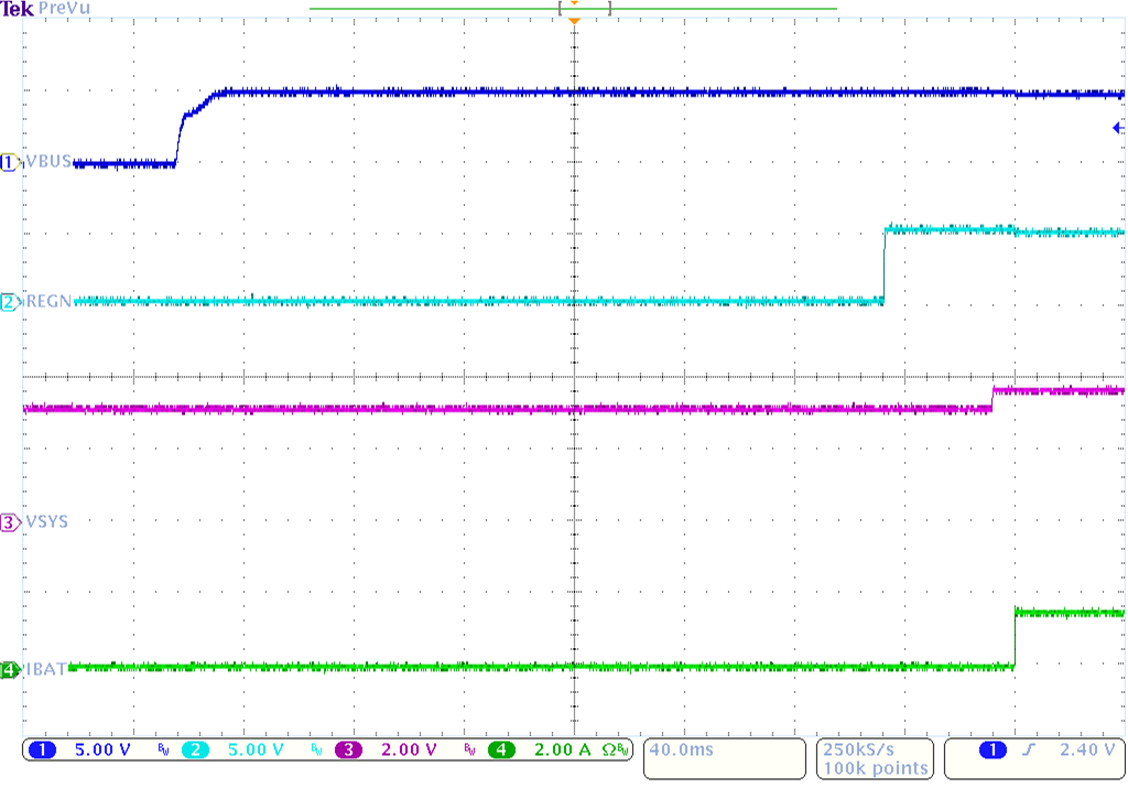 BQ25618E BQ25619E Power Up with Charge Enabled