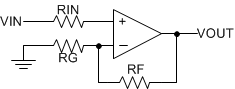 TL081 TL081A TL081B TL081H TL082 TL082A TL082B TL082H TL084 TL084A TL084B TL084H Operational Amplifier Schematic for Noninverting Configuration