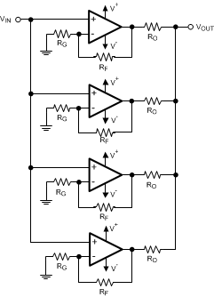 LMP7704-SP Noise Reduction Circuit