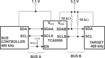 TCA9509 概略回路図