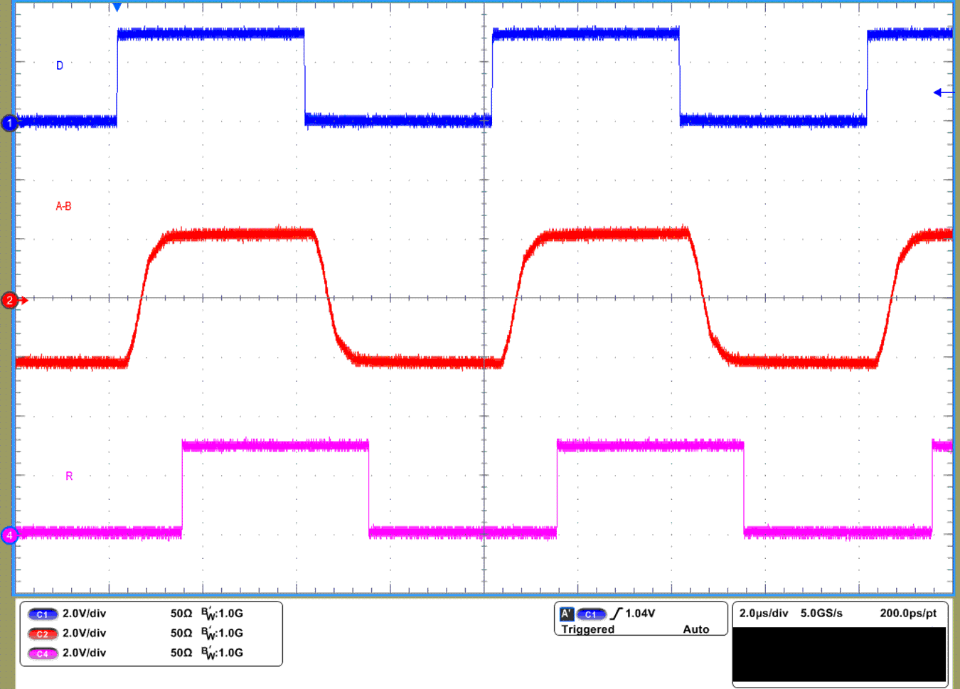 THVD2410V-EP THVD2450V-EP THVD2452V-EP THVD2410V-EP Waveforms at VCC = 3.3V