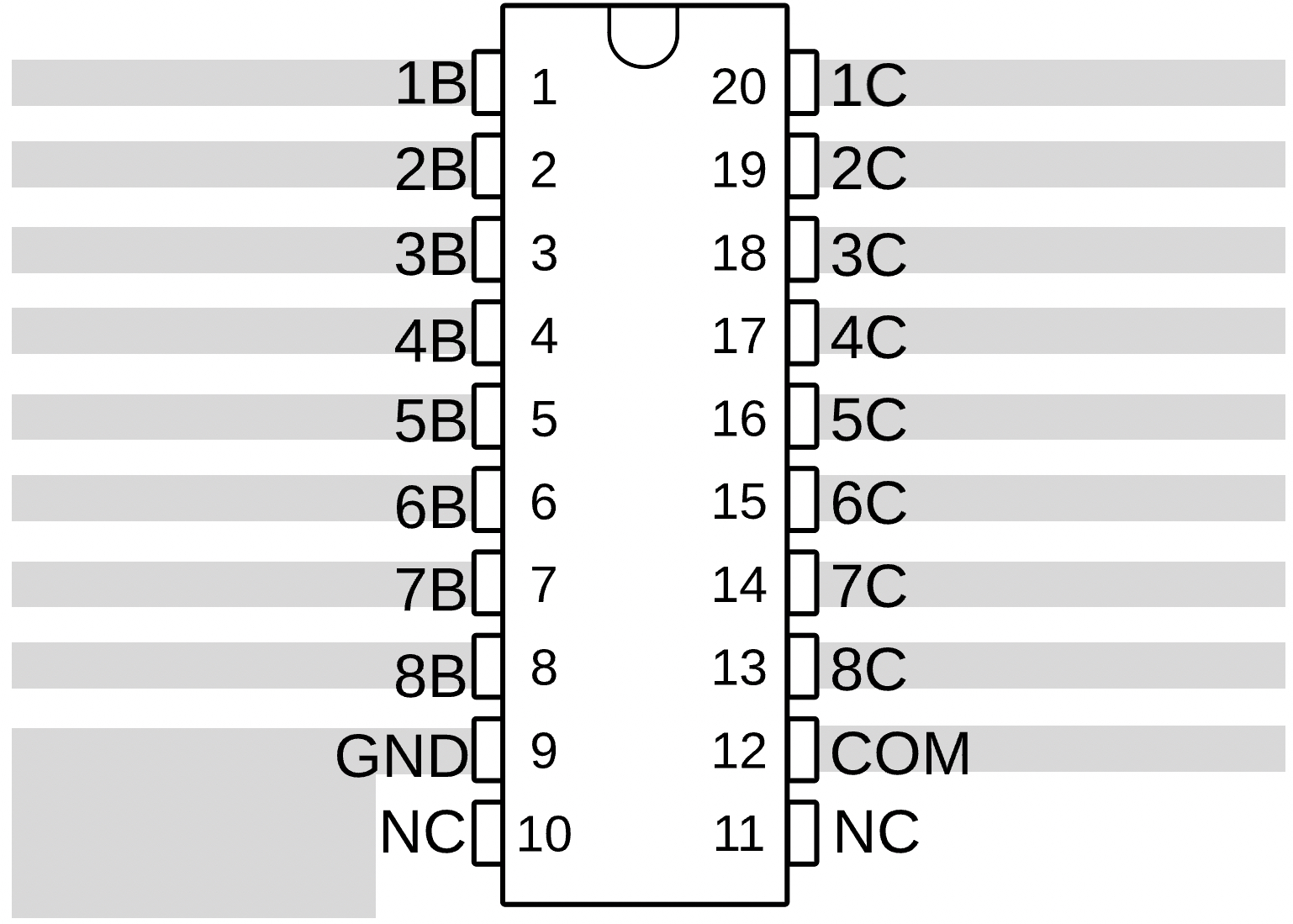 ULN2803C ULN2803C Layout Example