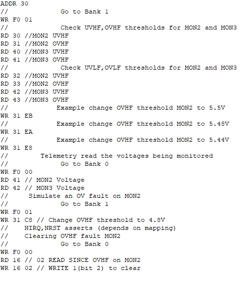 TPS389C03-Q1 MON2 Setting Software
                    Example