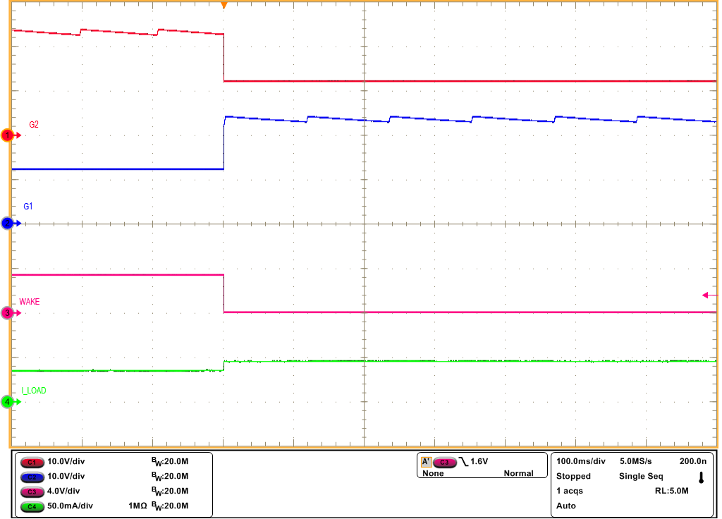 TPS1213-Q1 State Transition From LPM to Active Mode (LPM = Low,
                        VIN = 12V, EN/UVLO = High)