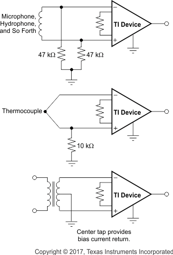 INA351 Providing an
                                        Input Common-Mode Current Path