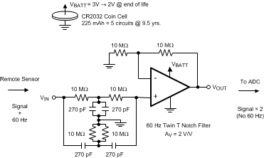 LPV521 60Hz Notch Filter