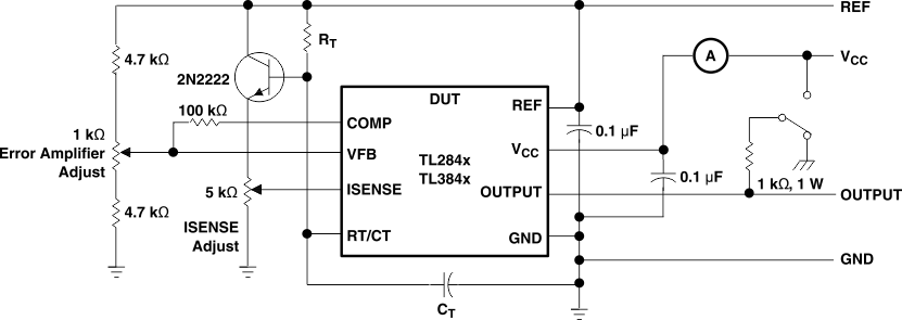 TL2842 TL2843 TL2844 TL2845   TL3842 TL3843 TL3844 TL3845 Open-Loop Laboratory Test Fixture