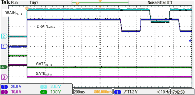 TPS23881B 4-Pair Backoff Due to 4PPCut Fault