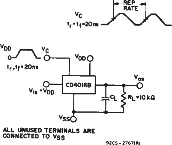 CD4016B MAX Control-input
                        Repetition Rate.