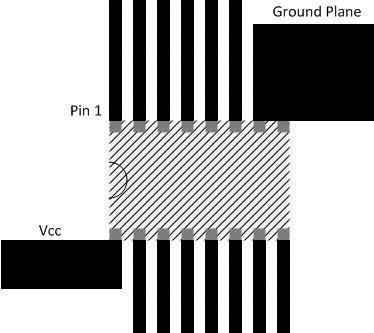 SN54LV4053A SN74LV4053A Layout Example Schematic