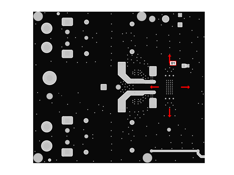 DRV8412 DRV8432 Printed Circuit Board – Bottom Layer