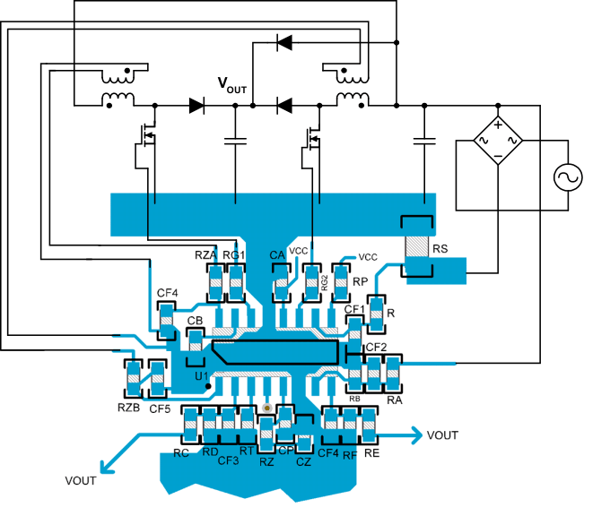 UCC28063 推奨される PCB レイアウト