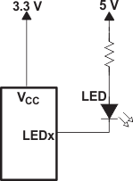 PCF8574 Device Supplied by a Lower Voltage