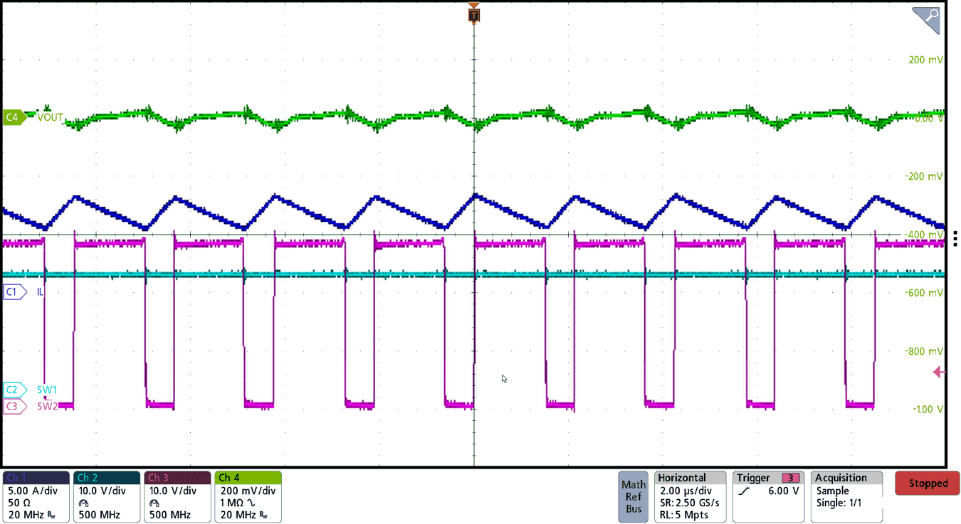 BQ25758A Boost
                        Switching Waveform