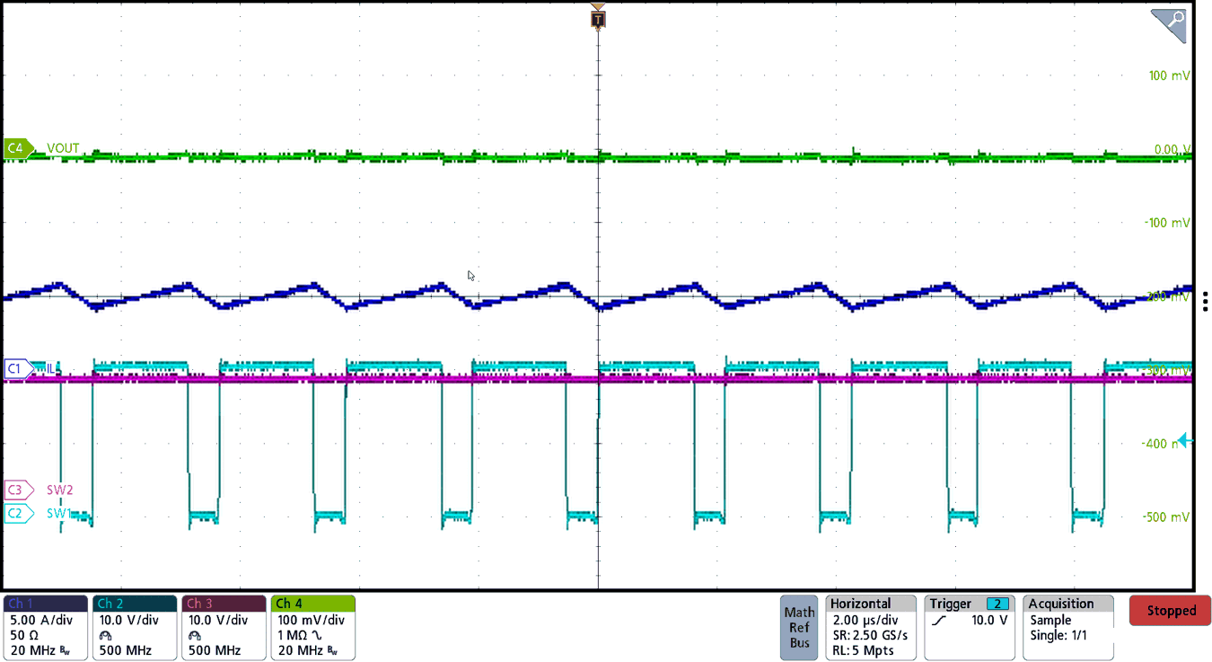 BQ25758A Buck Switching Waveform