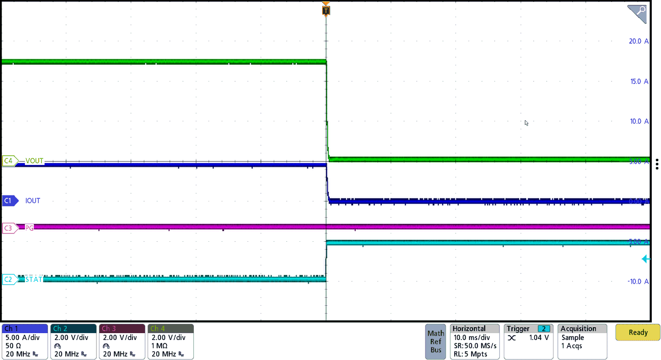 BQ25758A Power
                        Down via I2C with 5-A Load