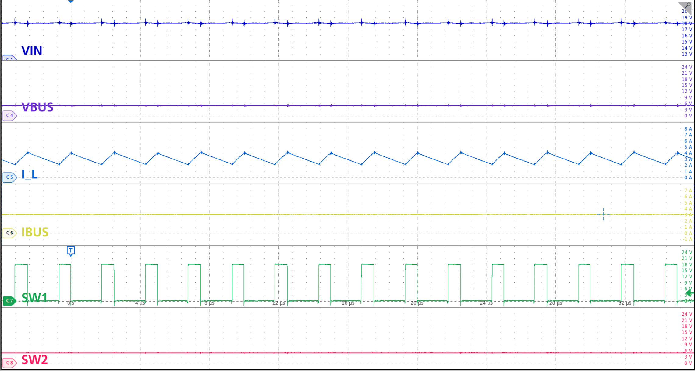 TPS25763-Q1 Buck Mode: High VIN, 3 A
            load