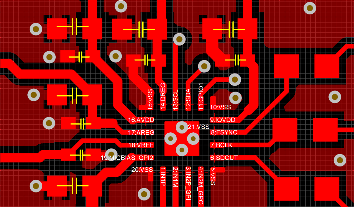 TAA3020 Layout
                    Example