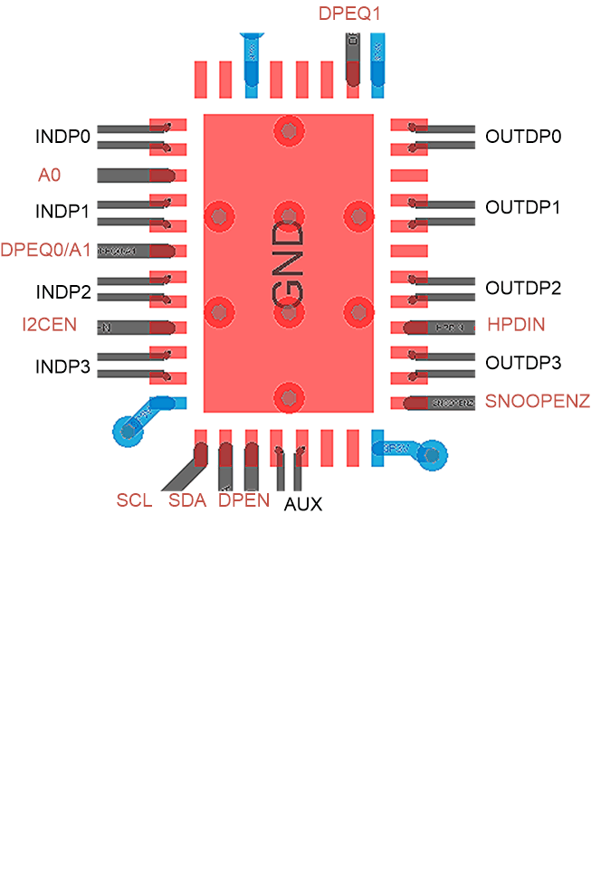 TDP142-Q1 Layout Example