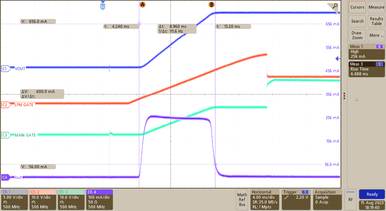 TIDA-020065 1000μF 負荷のプリチャージ