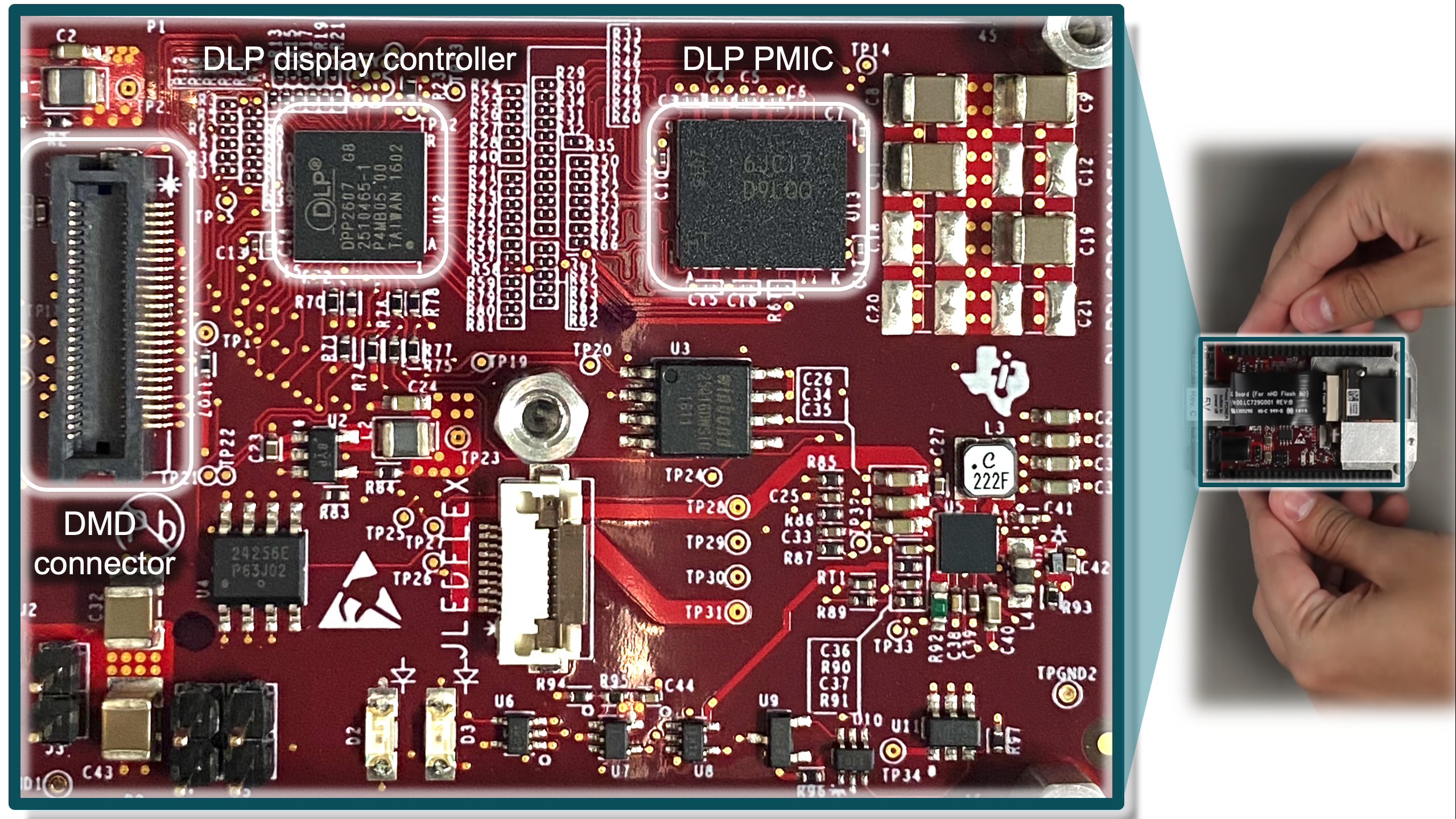  DLP 0.2 nHD (DLP2000) 晶片組評估模組 (EVM) 電子元件