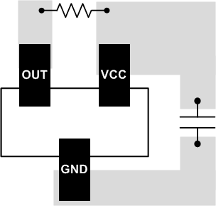 TMAG5115 TMAG5115 Layout
                    Example