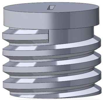 TMAG5328 Side View of
                            Screw