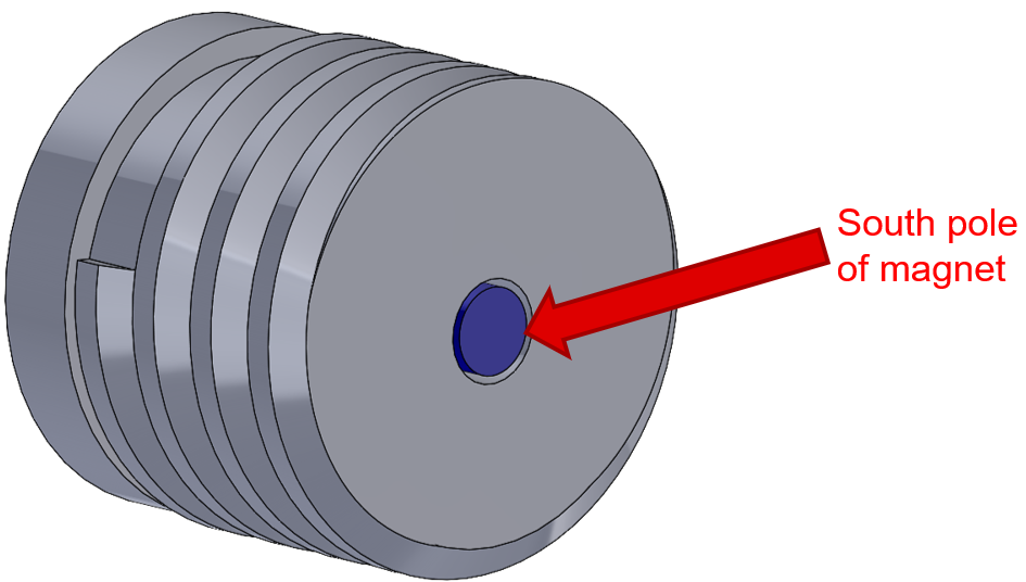 TMAG5328 Fully-Embedded Magnet
                            in the Screw