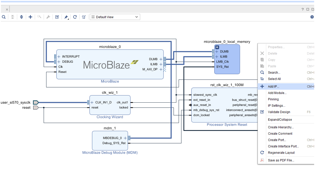 AFE7920 Adding IP to Block
                            Design