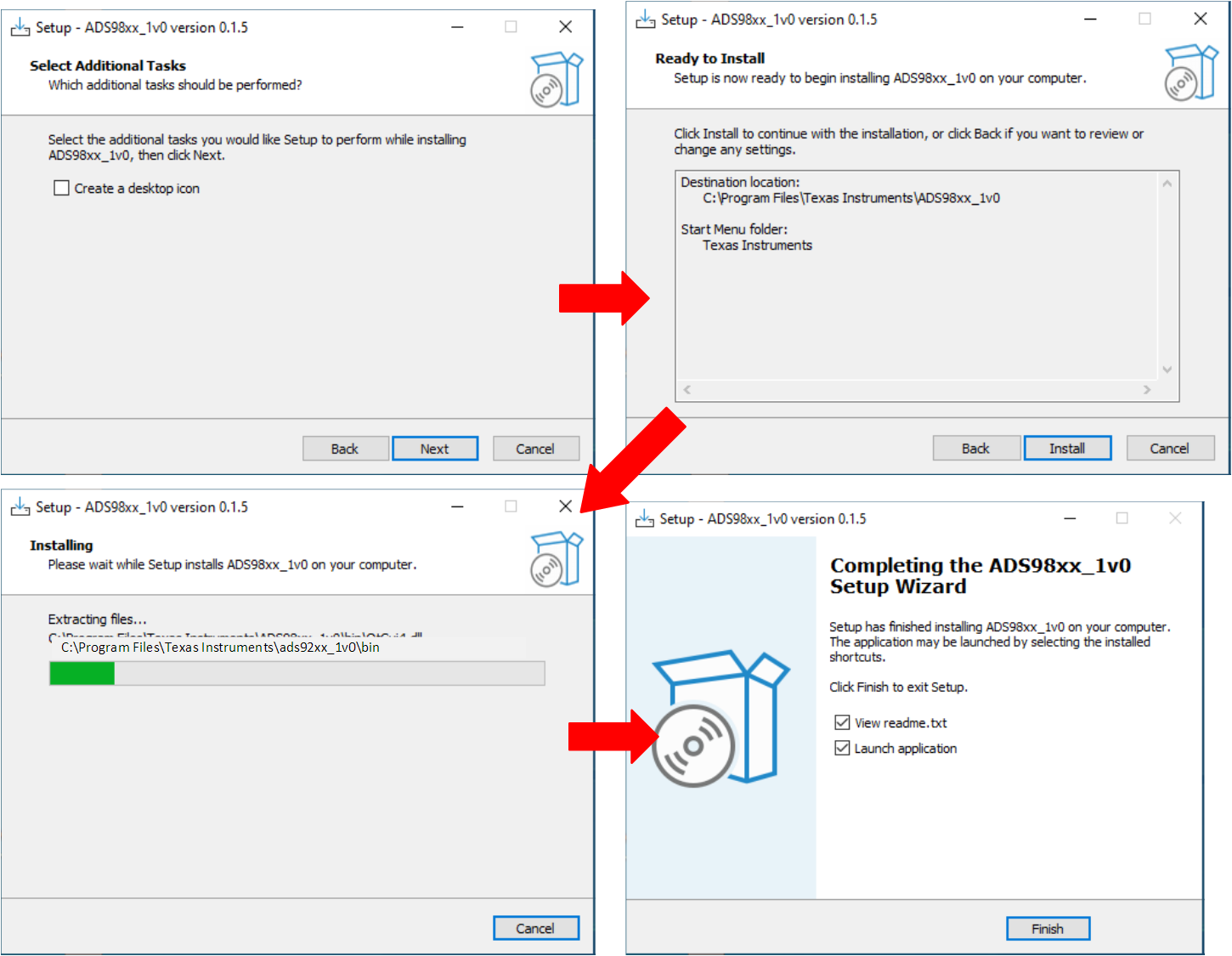 ADS9212EVM Installation Process