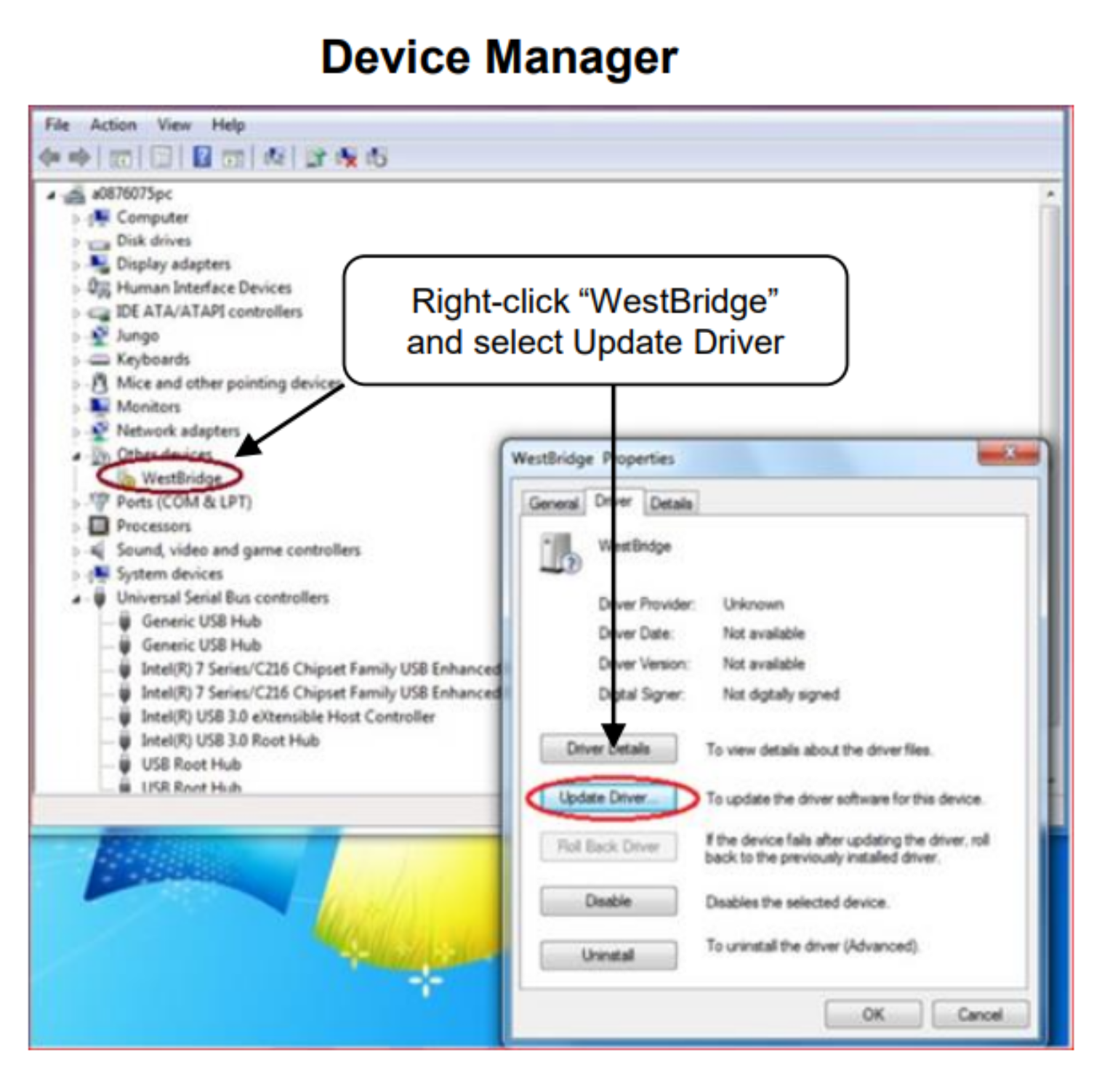 ADS9212EVM Open Device Manager