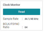 TAA3020 Clock Monitor Pane