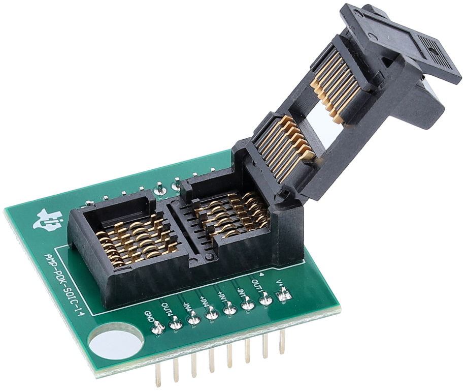 OPA4H199-SP AMP-PDK-EVM Socket Angled
                    View