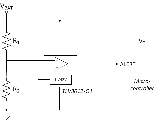 TLV3011-Q1 TLV3012-Q1 TLV3011B-Q1 TLV3012B-Q1 Under-Voltage Detection