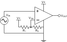 TLV9304-Q1 Typical Comparator Application