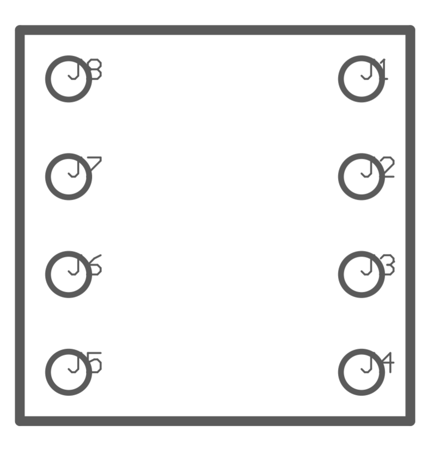 OPT3005DTSEVM OPT3005EVM OPT4001DTSEVM OPT4048DTSEVM PCB Bottom-Layer Assembly Drawing