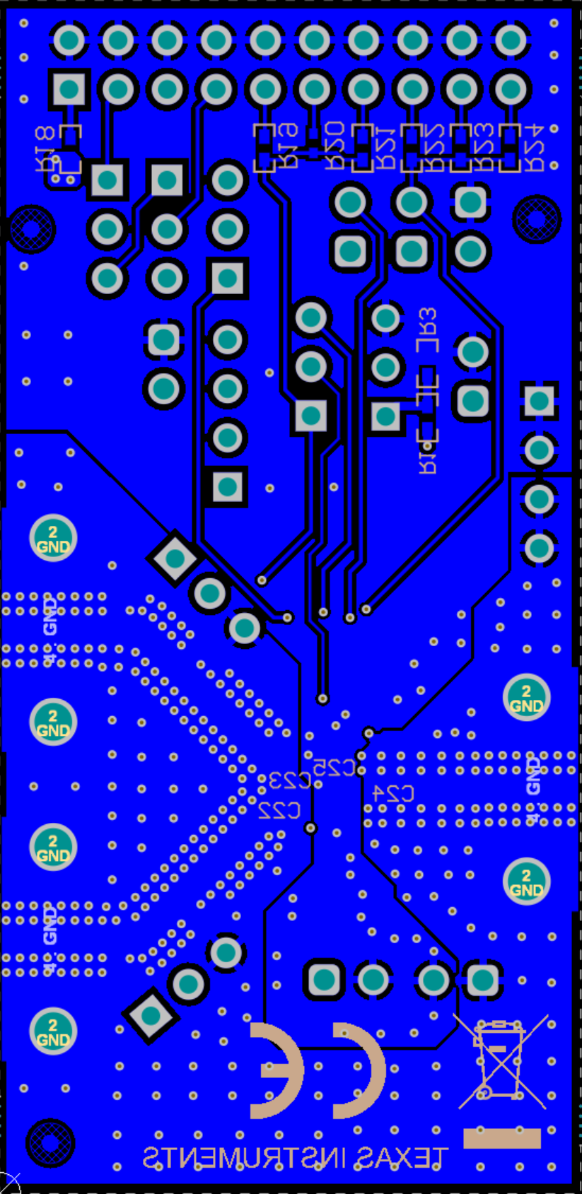 TRF1108EVM Bottom Layer