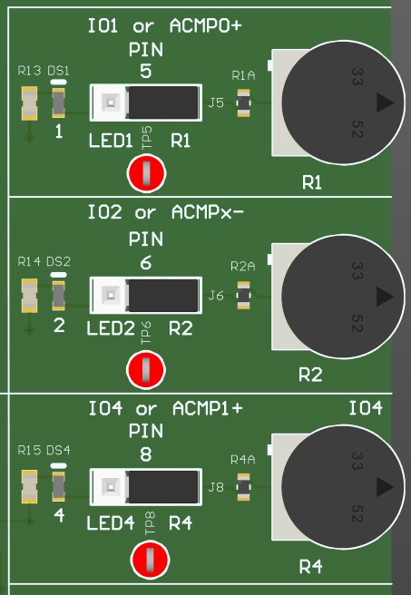 TPLD1201 LED/POT Blocks