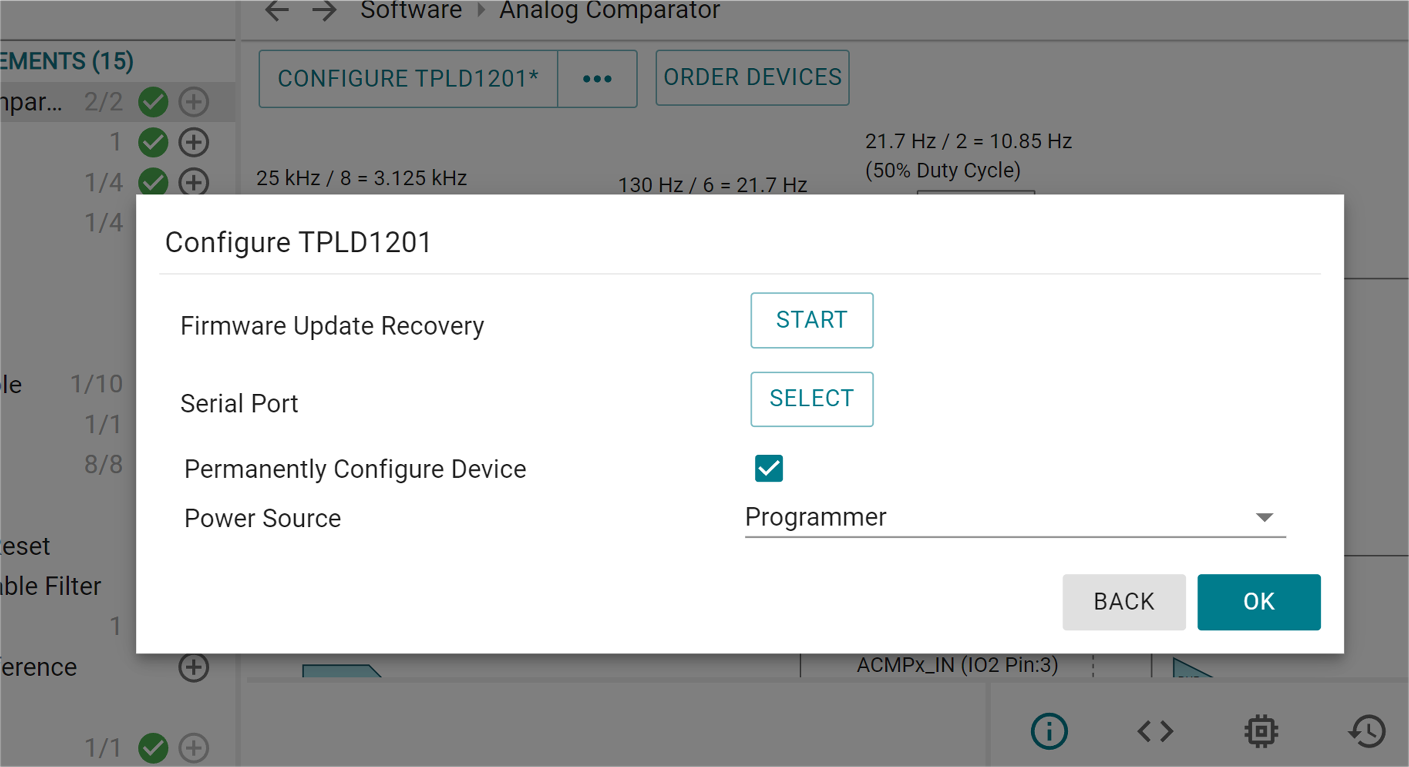 TPLD1201-DGS-EVM Permanent Programming
                            in ICS