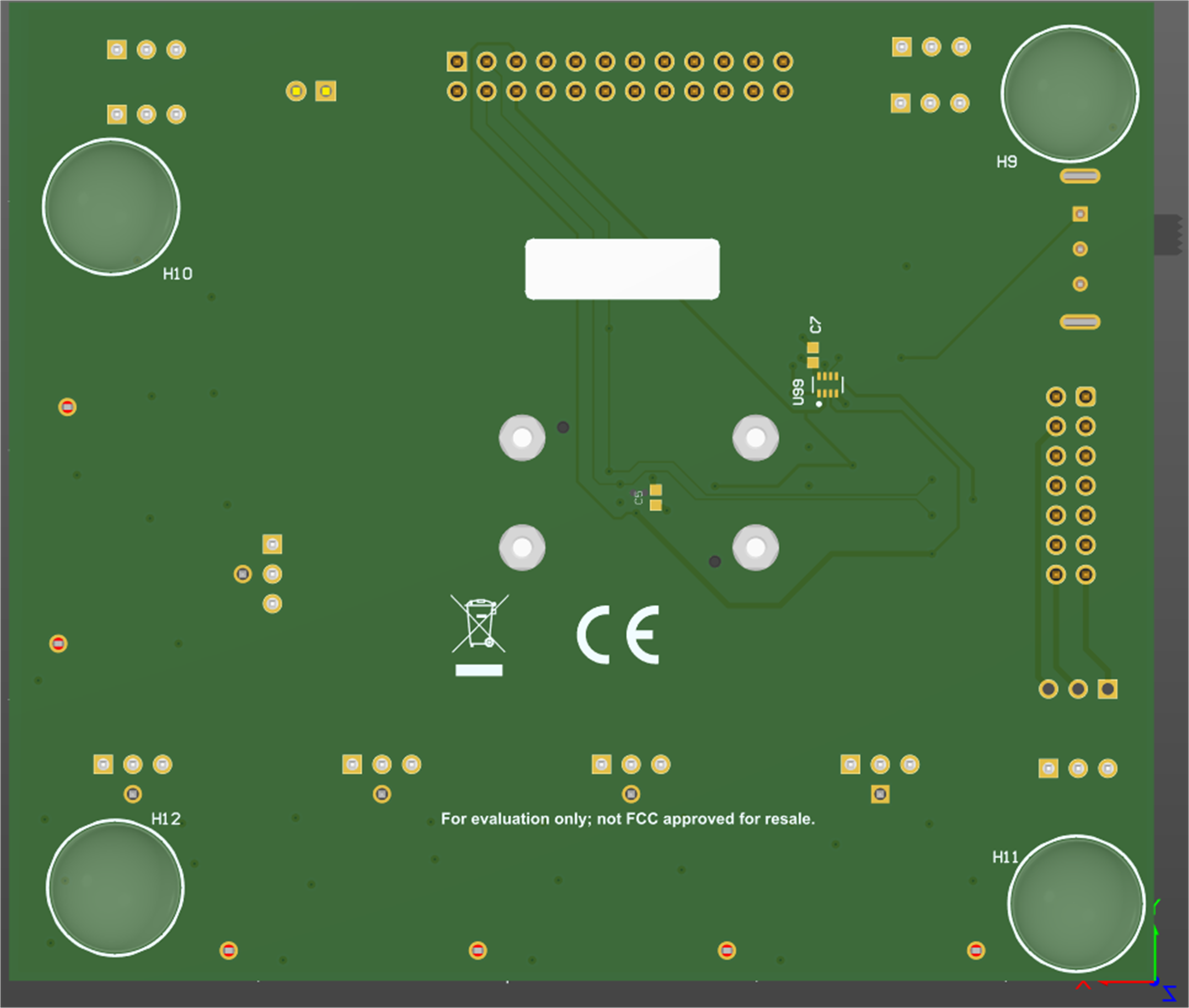 TPLD801-DRL-EVM TPLD801-DRL-EVM Board (Bottom
                    View)