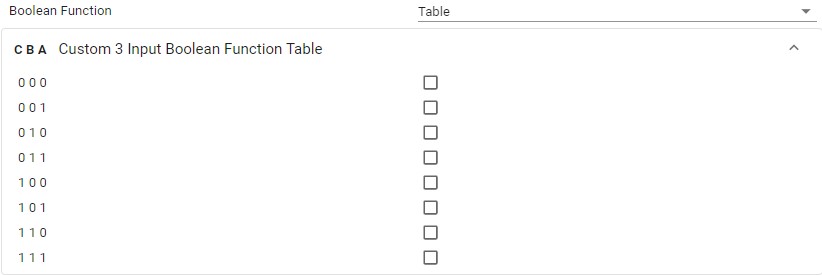  LUT Table Option