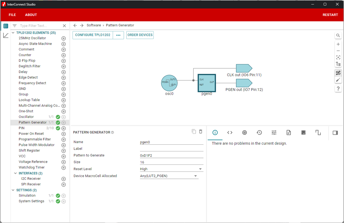  Pattern Generator (PGEN) Configuration in ICS