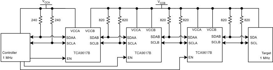 TCA9617B Typical Series Application