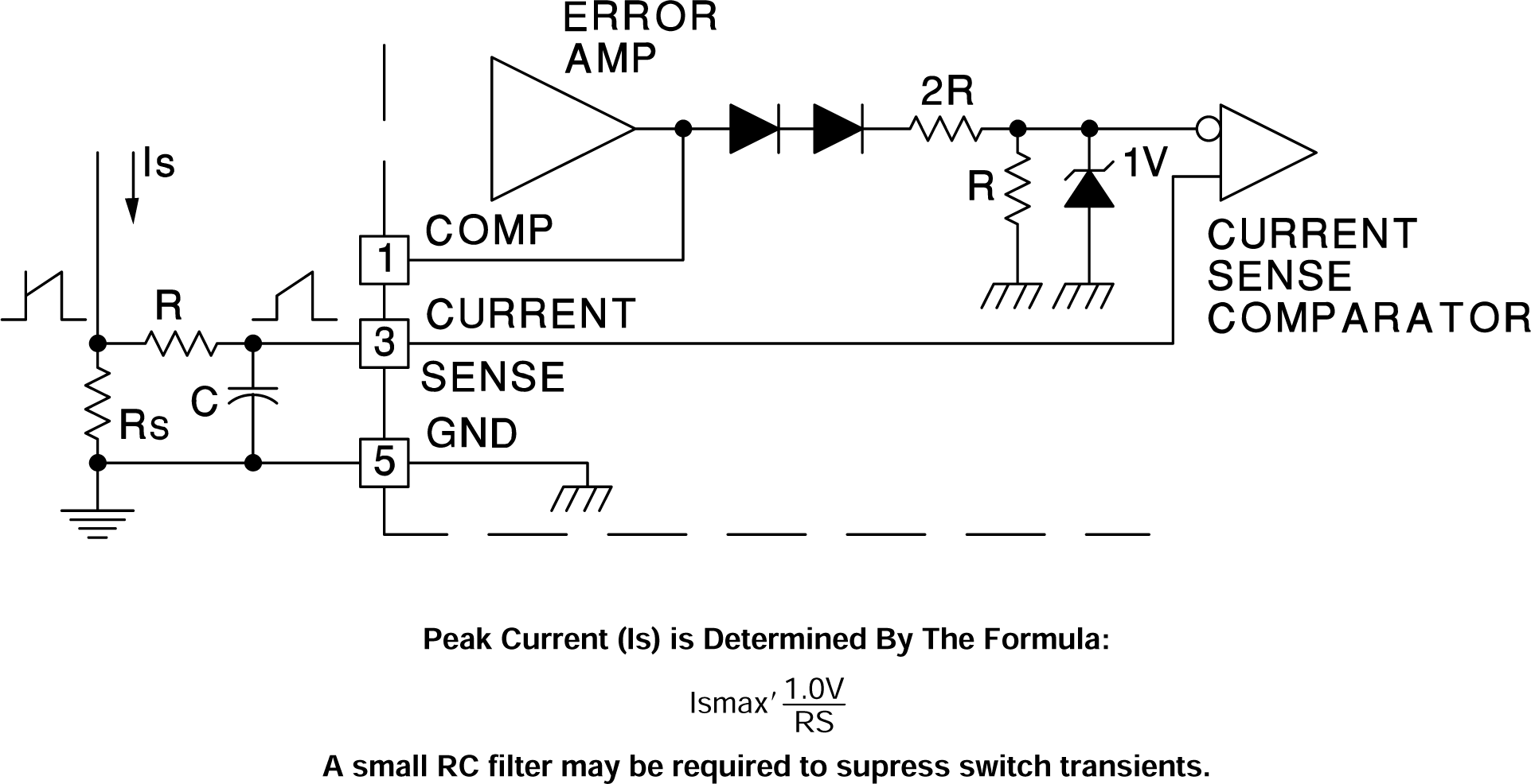 UC2842AQ UC2843AQ UC2844AQ UC2845AQ Current Sense Circuit