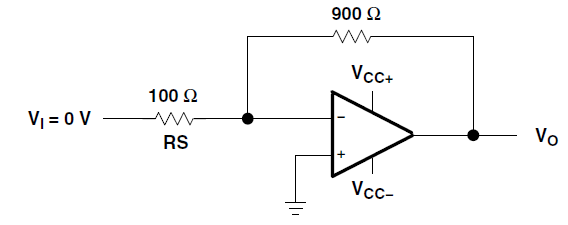 LM2902-Q1 LM2902B-Q1 LM2902BA-Q1 Noise-Test Circuit