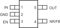 TPS732-Q1 DBV Package5-Pin SOT-23Top View